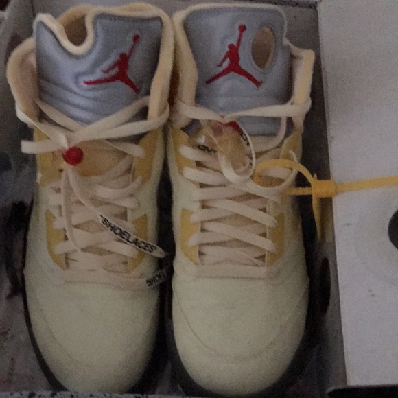 Jordan 5 Retro//Off White//Sail - Picture 3 of 10